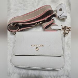 Anne Klein White and Pink Crossbody Bag